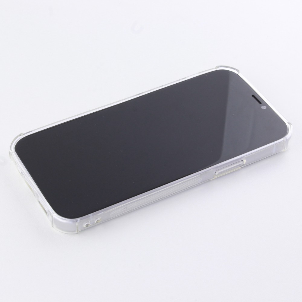 Coque iPhone 12 / 12 Pro - Gel Bumper Porte-carte - Transparent