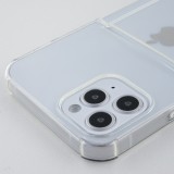 Hülle iPhone 7 Plus / 8 Plus - Gummi Bumper Kartenhalter - Transparent
