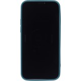 Coque iPhone 12 / 12 Pro - Gel Lignes bleu - Gris