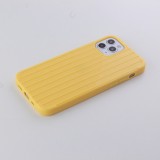Coque iPhone 12 / 12 Pro - Gel Lignes jaune