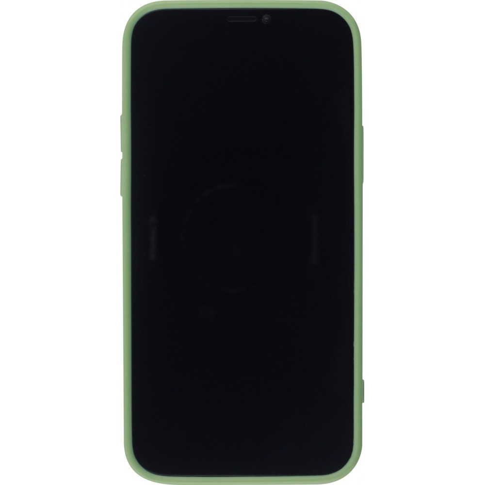 Coque iPhone 12 / 12 Pro - Gel Lignes - Vert