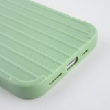 Coque iPhone 12 / 12 Pro - Gel Lignes - Vert