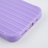 Coque iPhone 12 / 12 Pro - Gel Lignes - Violet