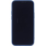 Hülle iPhone 12 - Gummi Herz blau