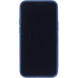 Hülle iPhone 12 mini - Gummi Herz blau