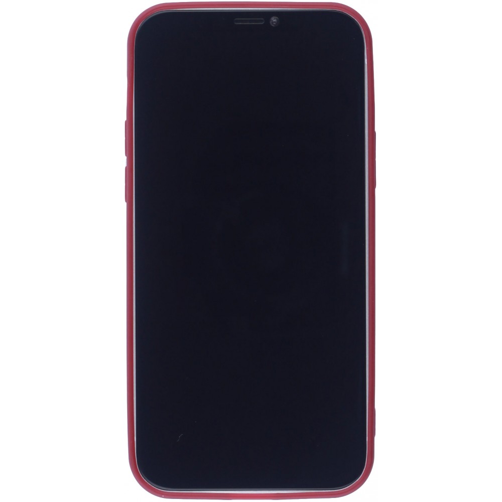 Coque iPhone 12 Pro Max - Gel coeur - Rouge