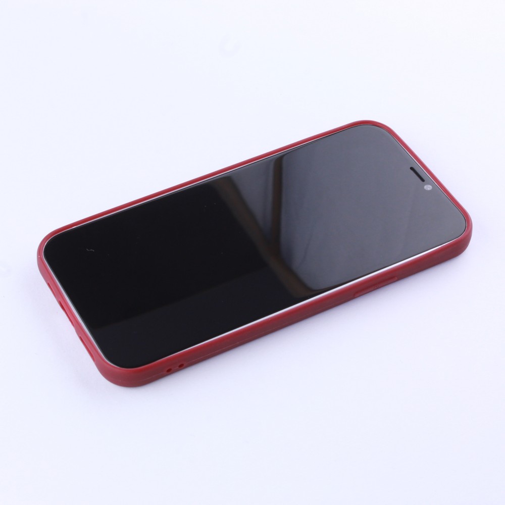 Coque iPhone 12 Pro Max - Gel coeur - Rouge