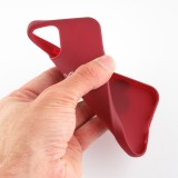 Coque iPhone 12 Pro Max - Gel coeur - Rouge