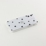 Hülle iPhone 12 mini - Gummi kleines Herz - Schwarz