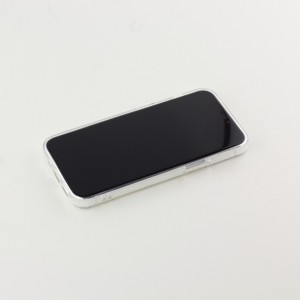 Coque iPhone 12 mini - Gel petit coeur - Noir