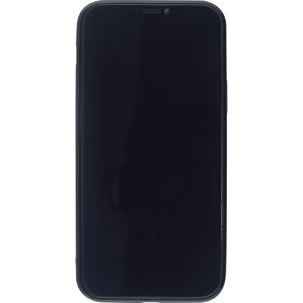 Coque iPhone 12 Pro Max - Glass 3D Espace - Noir