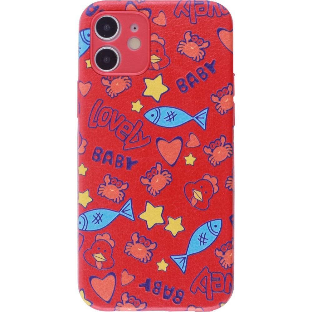 Coque iPhone XR - Silicone Lovely Baby - Rouge