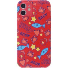 Coque iPhone XR - Silicone Lovely Baby - Rouge