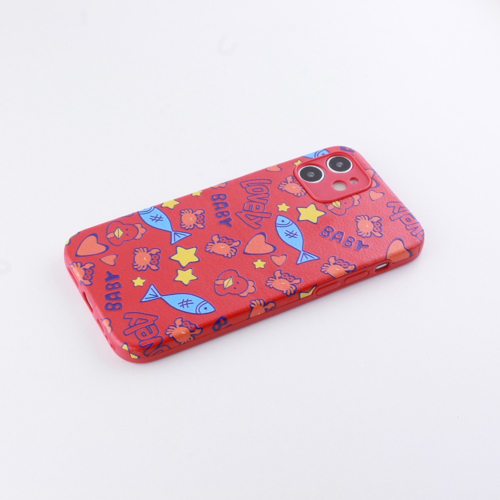 Coque iPhone 12 Pro Max - Silicone Lovely Baby - Rouge