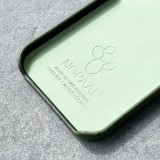 Coque iPhone 12 / 12 Pro - NOPAAL cuir de cactus vegan vert pampa