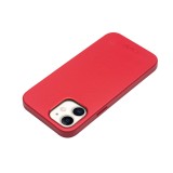 Coque iPhone 12 mini - Qialino cuir véritable (compatible MagSafe) - Rouge