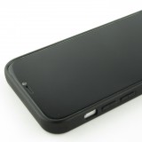 Hülle iPhone 12 / 12 Pro - SULADA Silikon und Echtleder - Rot