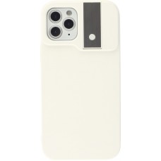 Coque iPhone 12 / 12 Pro - Selfy light avec lumière à selfie - Blanc