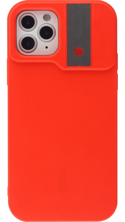Hülle iPhone 12 / 12 Pro - Selfie light mit Selfie-Licht - Rot