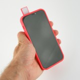 Coque iPhone 12 / 12 Pro - Selfie light avec lumière à selfie - Rouge