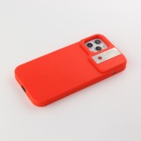 Coque iPhone 12 / 12 Pro - Selfie light avec lumière à selfie - Rouge