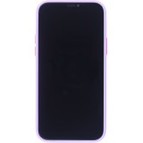 Coque iPhone 12 / 12 Pro - Silicone Mat avec trous - Violet