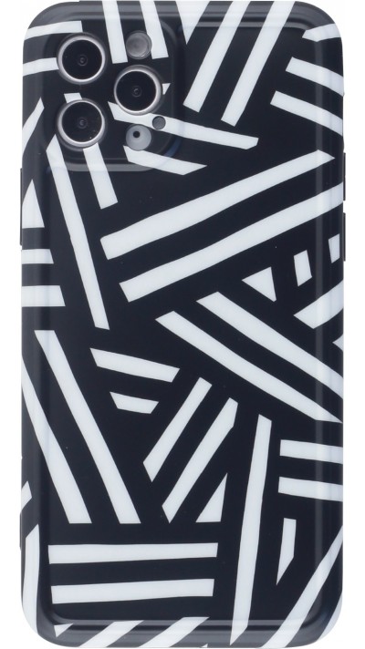 Coque iPhone 11 Pro Max - Silicone Zebra Stripes