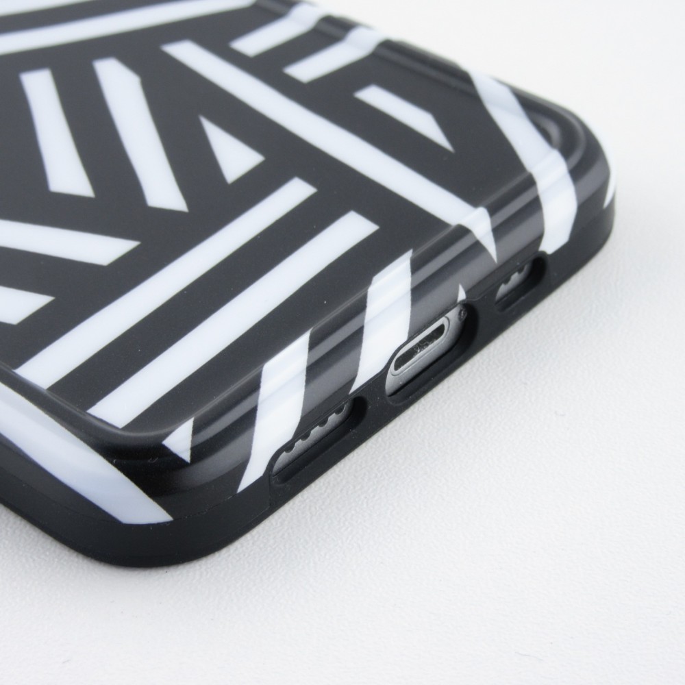Coque iPhone 12 Pro Max - Silicone Zebra Stripes