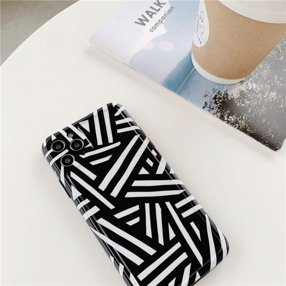 Coque iPhone 12 Pro - Silicone Zebra Stripes