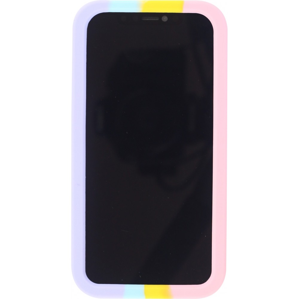 Coque iPhone 11 Pro Max - Silicone jeu éclate bulles anti-stress arc-en-ciel