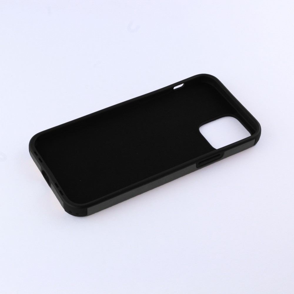 Coque iPhone 12 / 12 Pro - Soft Touch cuir - Gris