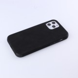 Coque iPhone 12 / 12 Pro - Soft Touch cuir - Noir