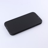 Coque iPhone 12 / 12 Pro - Soft Touch cuir - Noir