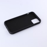 Coque iPhone 12 / 12 Pro - Soft Touch cuir - Noir