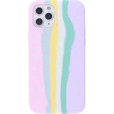 Coque iPhone 11 Pro - Soft Touch multicolors rose - Violet