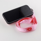 Hülle iPhone 12 Pro Max - Wallet mit tasche und Schleife - Rosa
