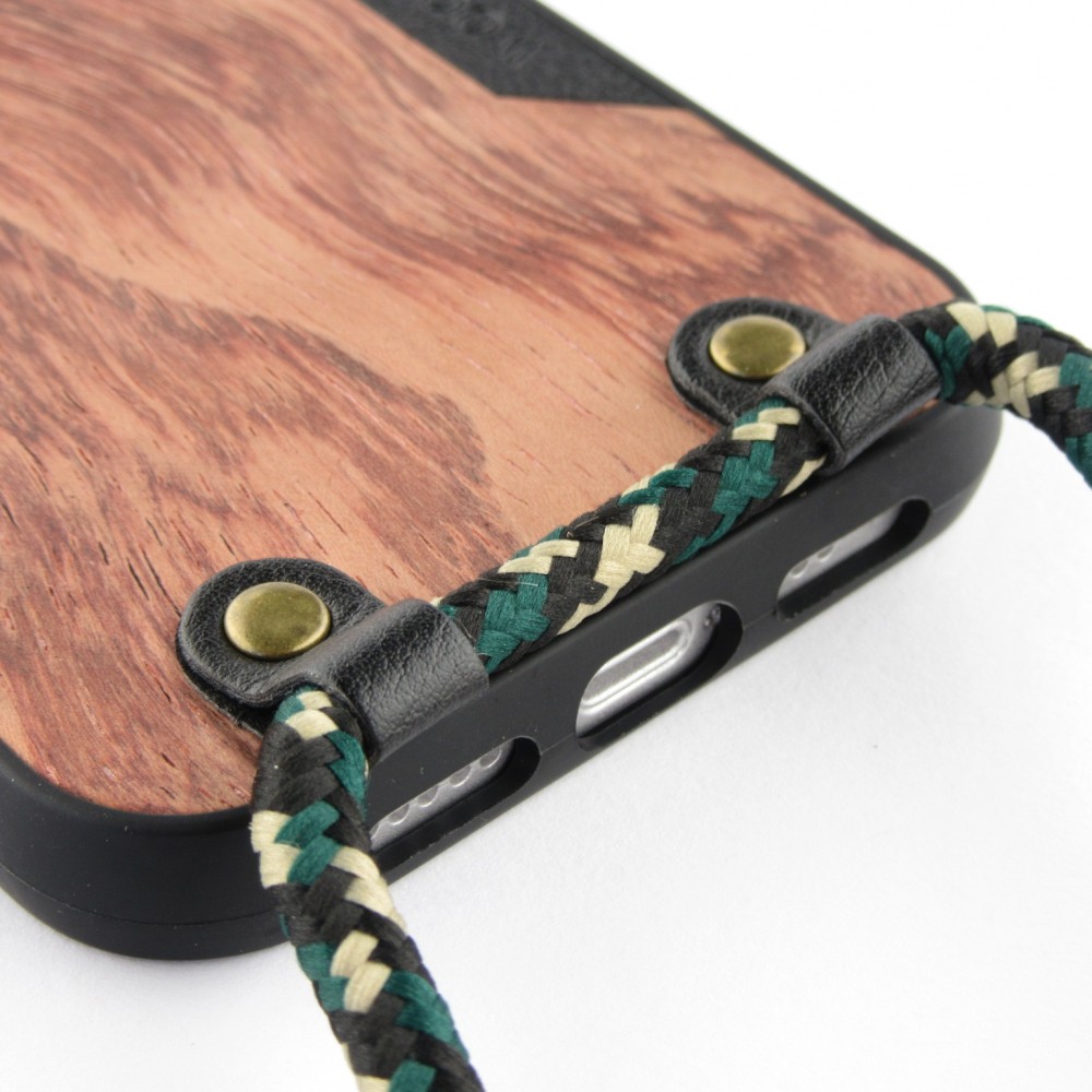 Coque iPhone 12 / 12 Pro - Wooden Design acacia