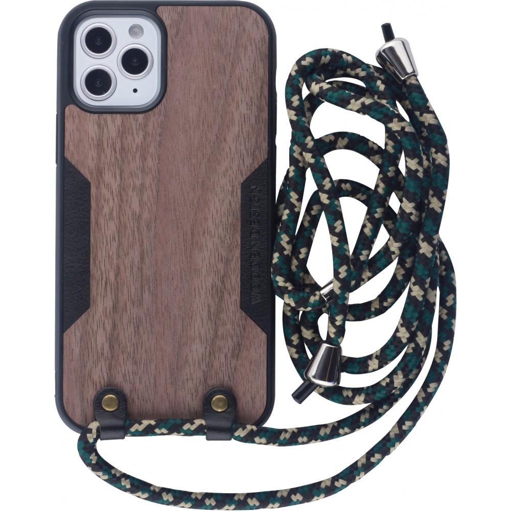 Hülle iPhone 12 mini - Wooden Design Eiche