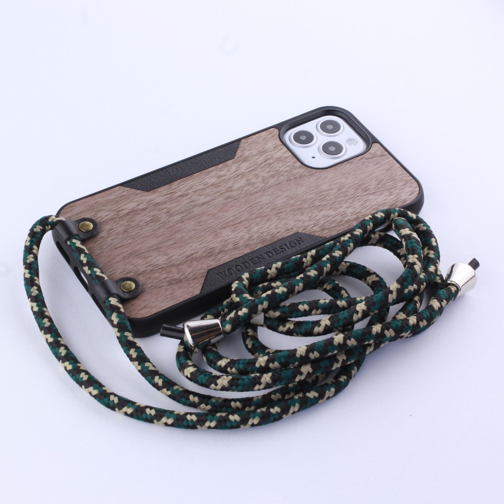 Coque iPhone 12 mini - Wooden Design chêne