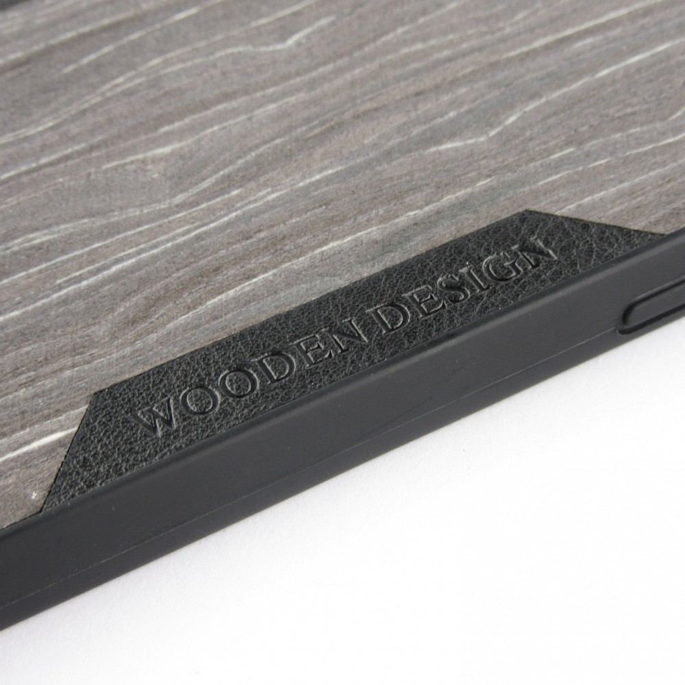 Hülle iPhone 12 mini - Wooden Design Ebenholz