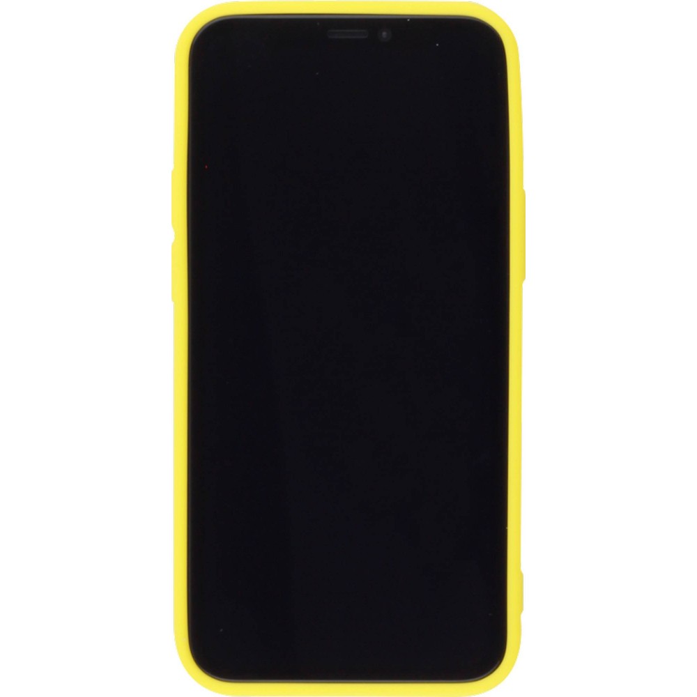 Hülle iPhone 12 / 12 Pro - Silikon Mat - Gelb