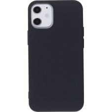 Coque iPhone 12 / 12 Pro - Silicone Mat - Noir