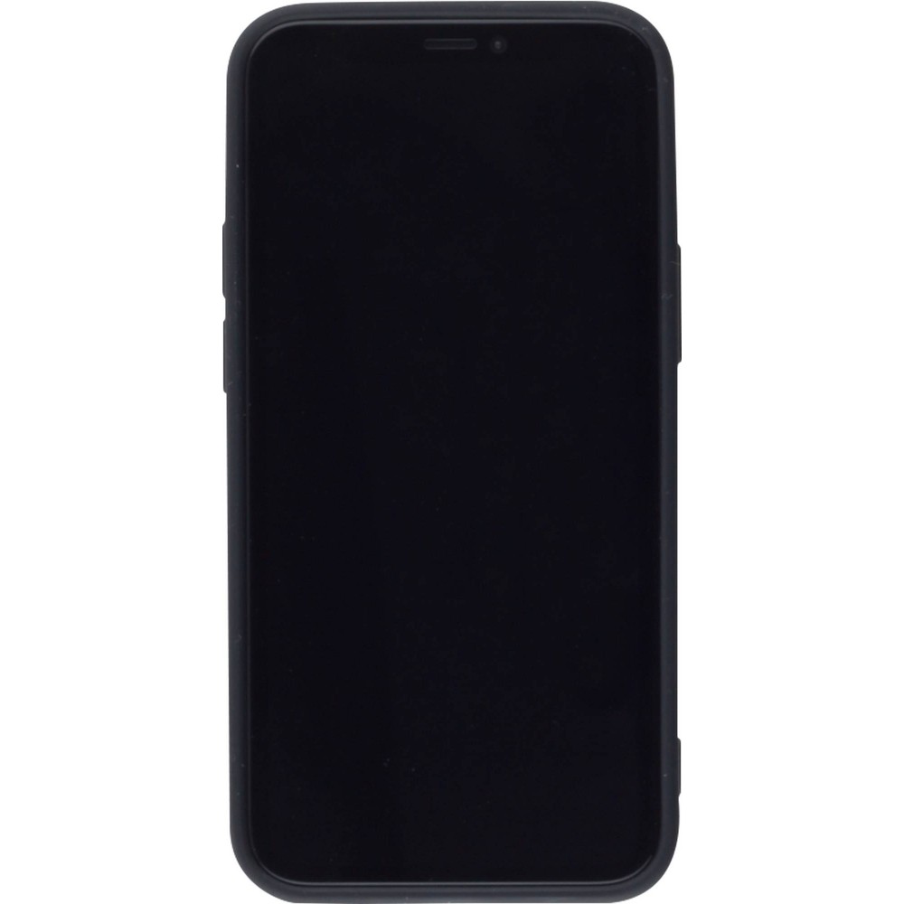 Hülle iPhone 12 mini - Silikon Mat - Schwarz