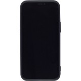 Hülle iPhone 12 / 12 Pro - Silkon Mat - Schwarz