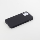 Hülle iPhone 12 mini - Silikon Mat - Schwarz