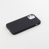 Hülle iPhone 12 / 12 Pro - Silkon Mat - Schwarz