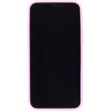 Coque iPhone 12 mini - Silicone Mat - Rose foncé