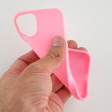 Coque iPhone 12 mini - Silicone Mat - Rose foncé