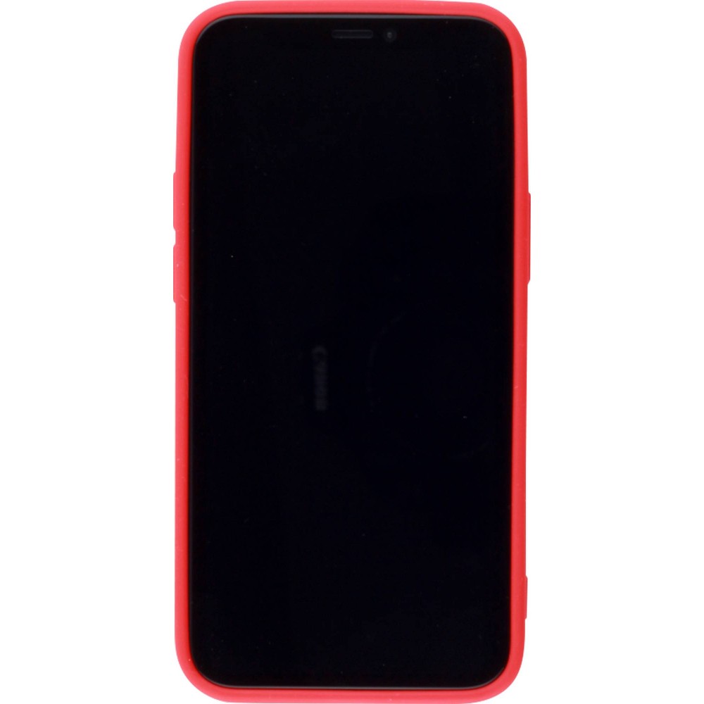 Coque iPhone 12 / 12 Pro - Silicone Mat - Rouge