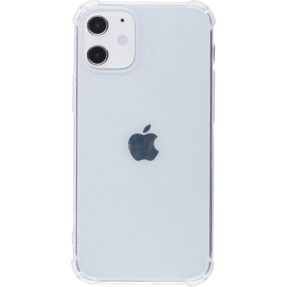 Hülle iPhone 12 / 12 Pro - Gummi Transparent Gel Bumper mit extra Schutz für Ecken Antischock